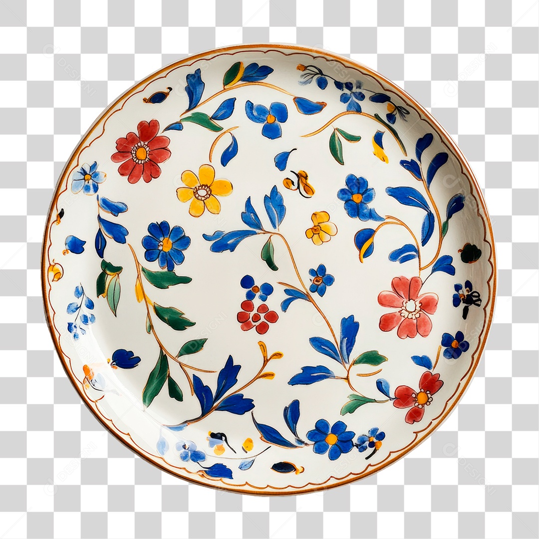 Prato Decorativo PNG Transparente