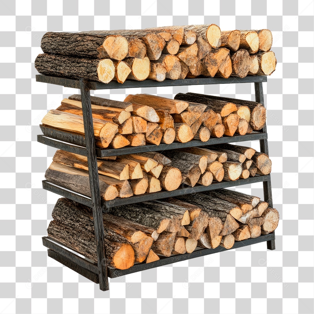 Transparent PNG Stacked Firewood