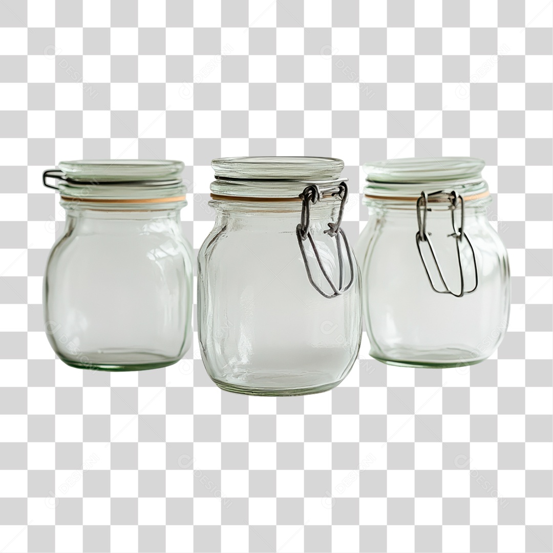 Pote de Vidro PNG Transparente