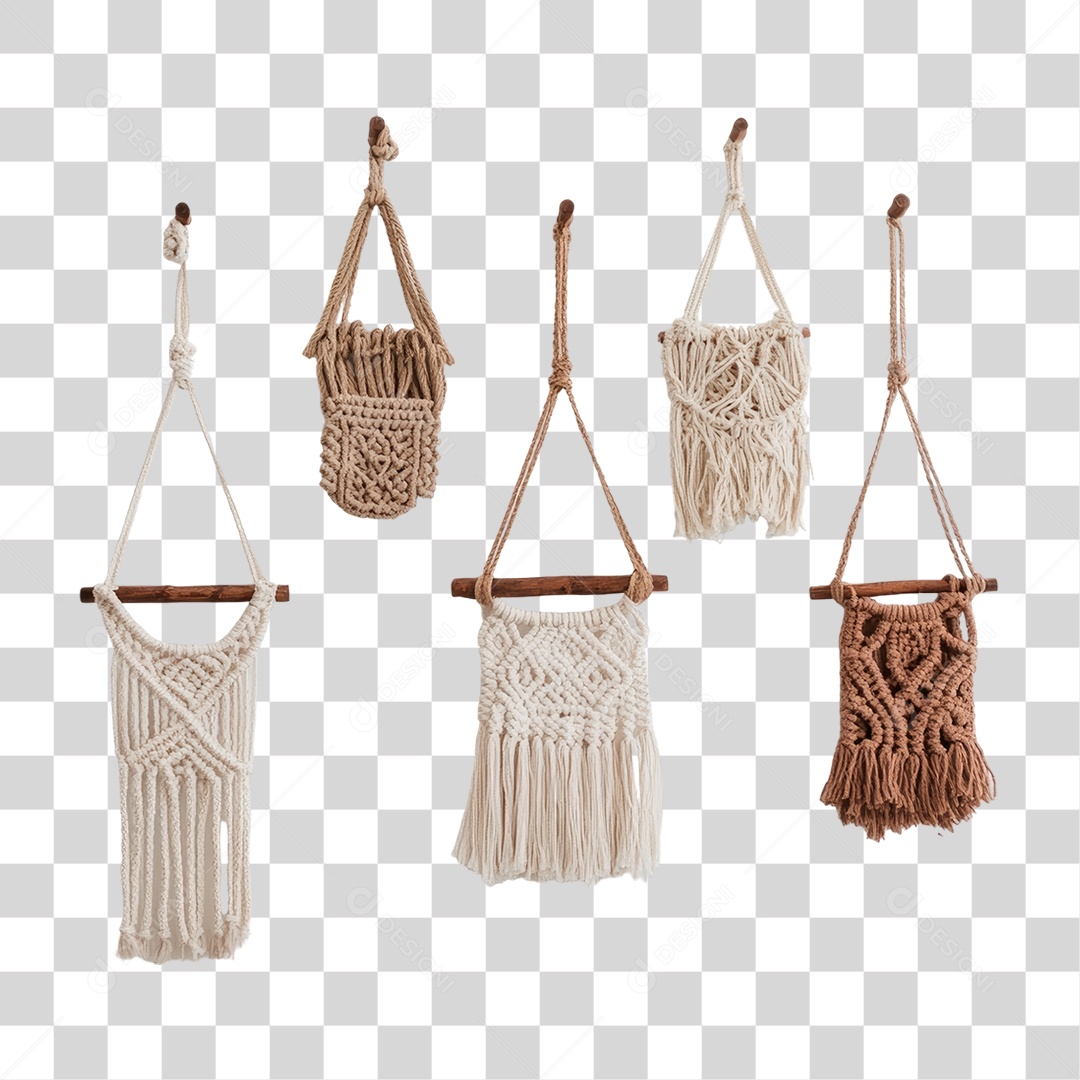 Tapeçarias de Macramê PNG Transparente