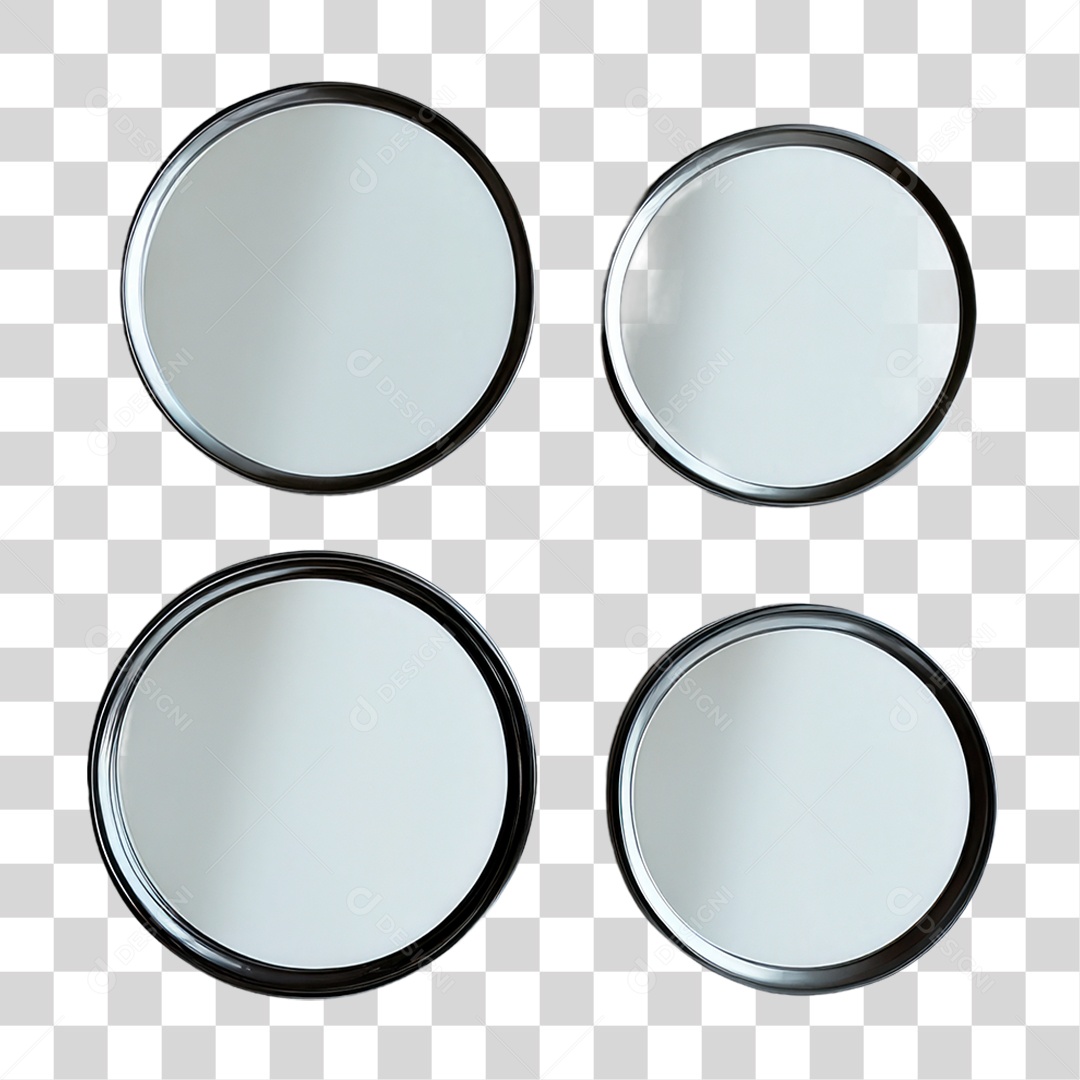 Espelhos Redondos PNG Transparente