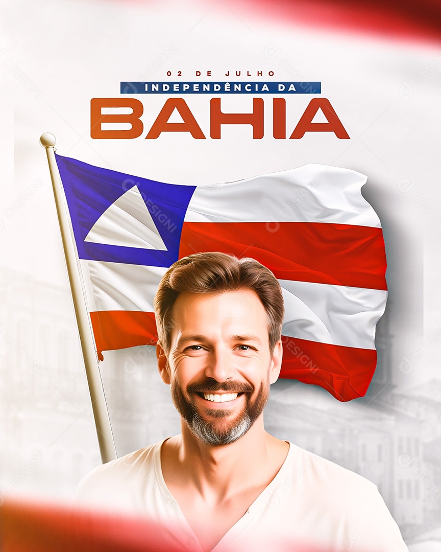 Dia da Independência da Bahia 02 de Julho Social Media PSD Editável