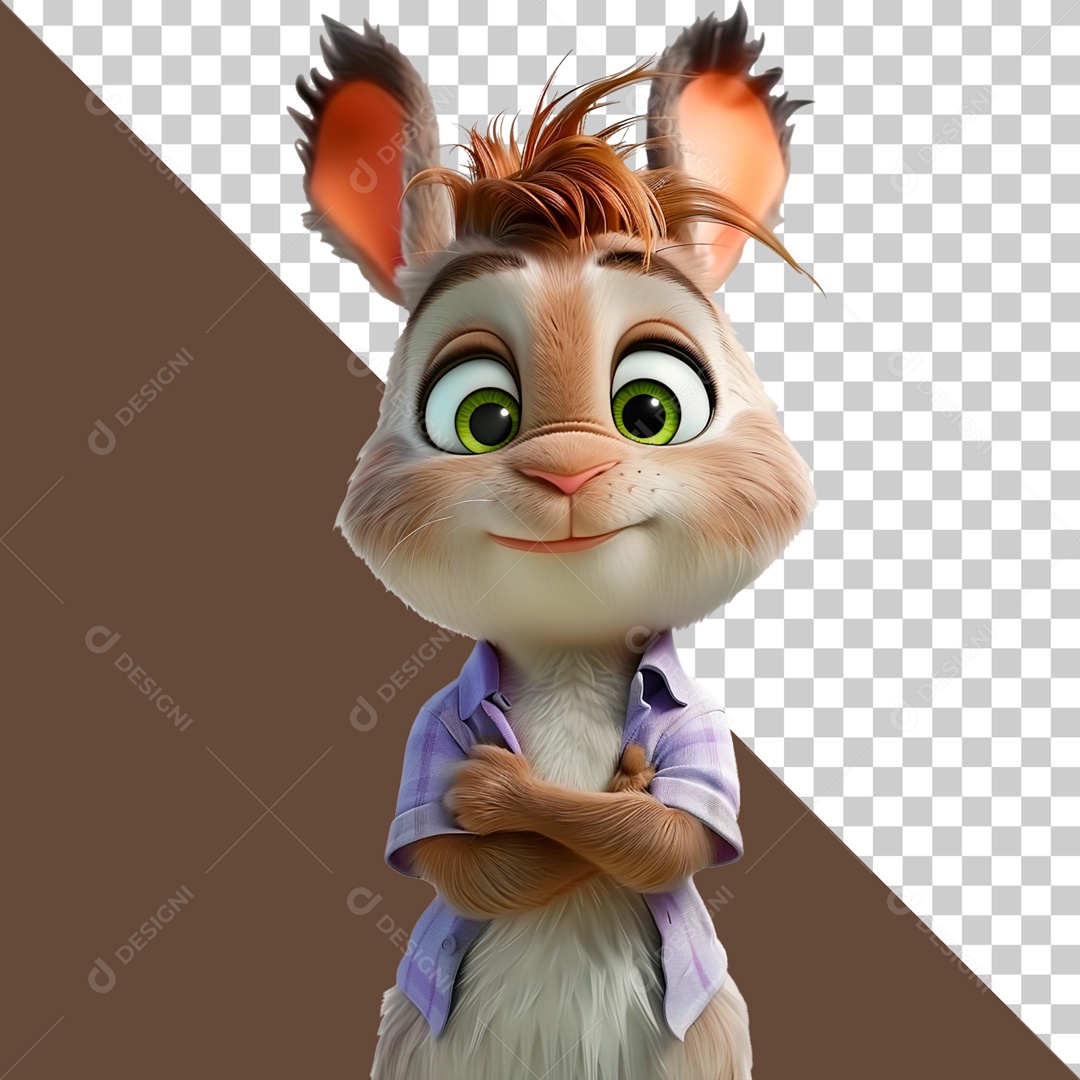 Imagem Semelhante de um Rato Elemento 3D para Composição PSD