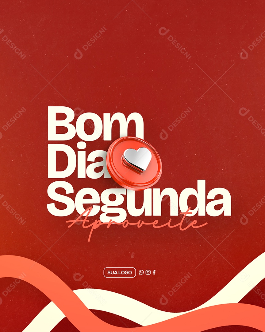 Bom Dia Segunda Social Media PSD Editável