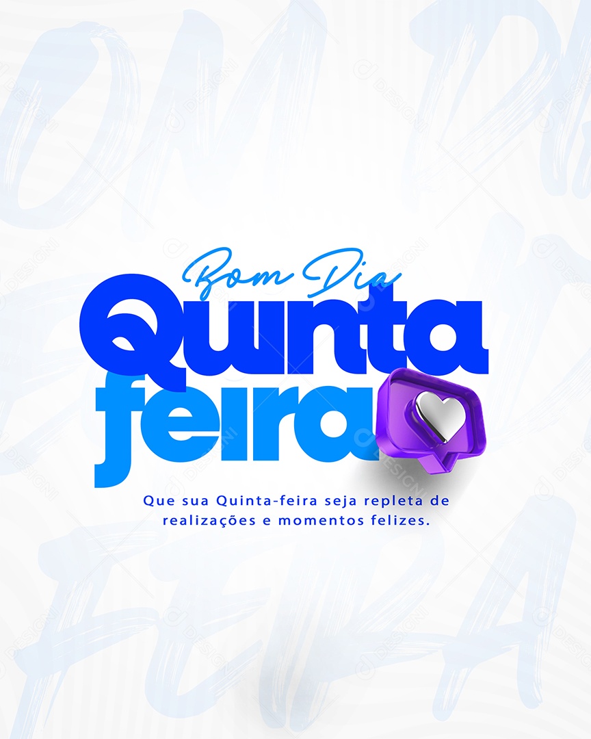 Frase Motivacional Bom Dia Quinta Feira Social Media PSD Editável