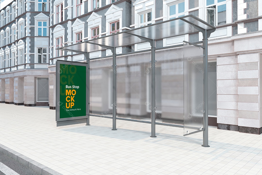 Markup de Ponto de Ônibus PSD Editável