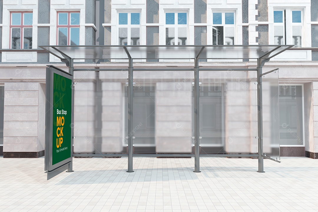 Markup de Ponto de Ônibus PSD Editável