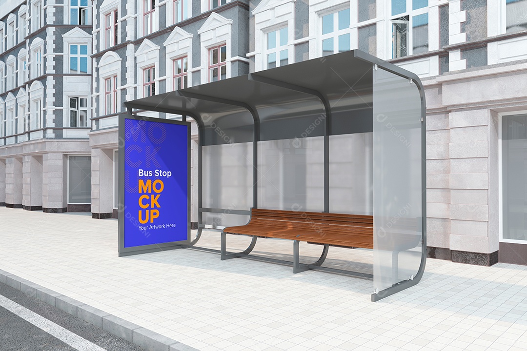 Markup de Ponto de Ônibus PSD Editável