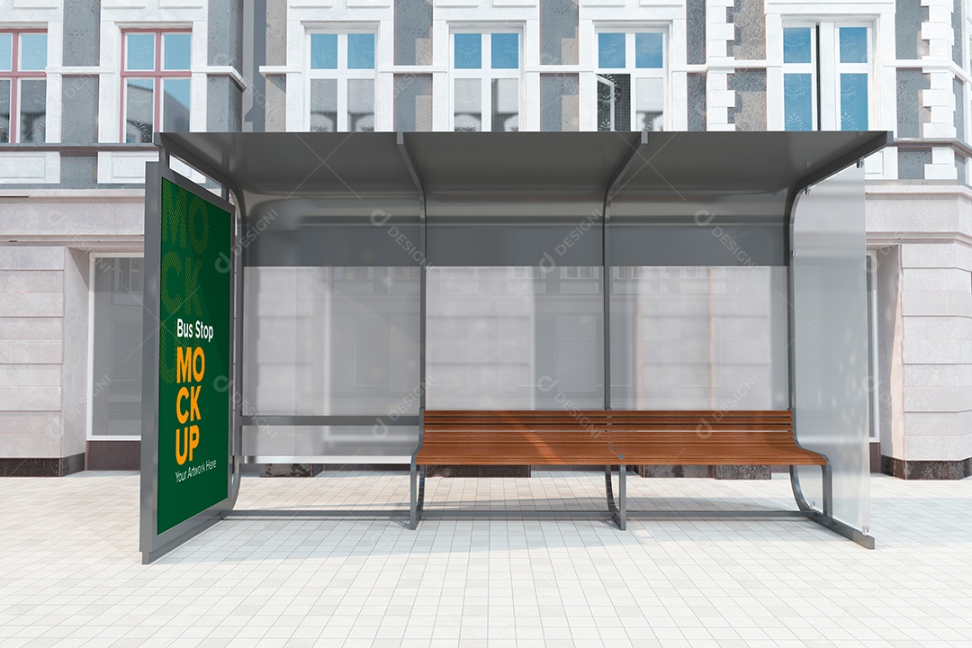 Markup de Ponto de Ônibus PSD Editável