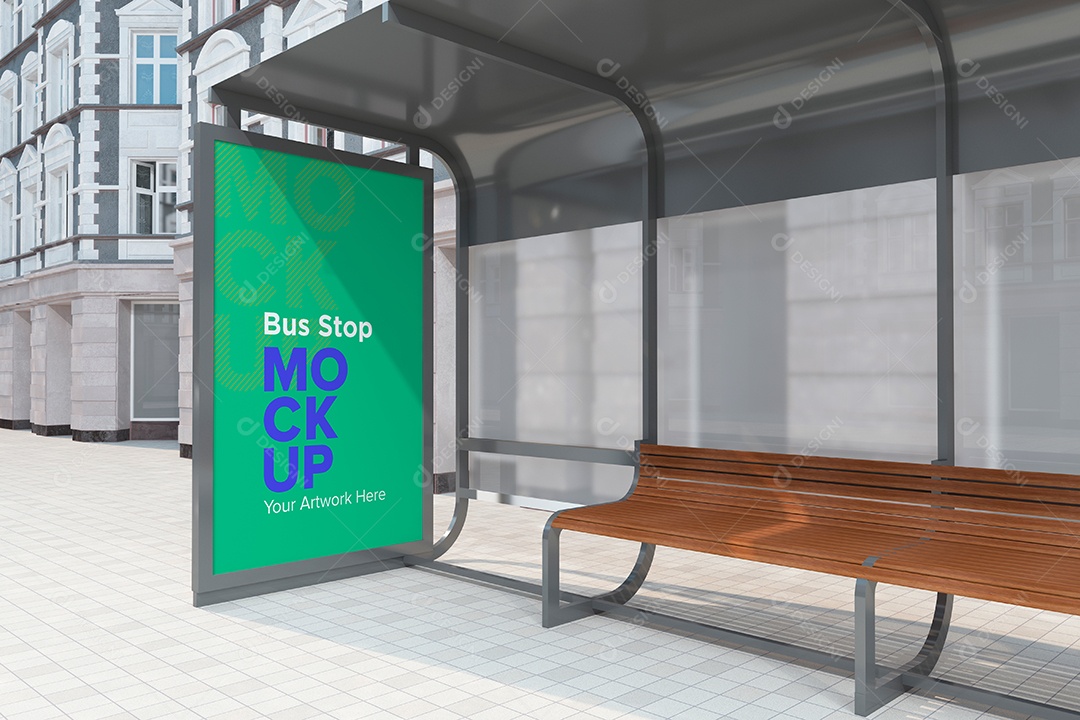 Markup de Ponto de Ônibus PSD Editável