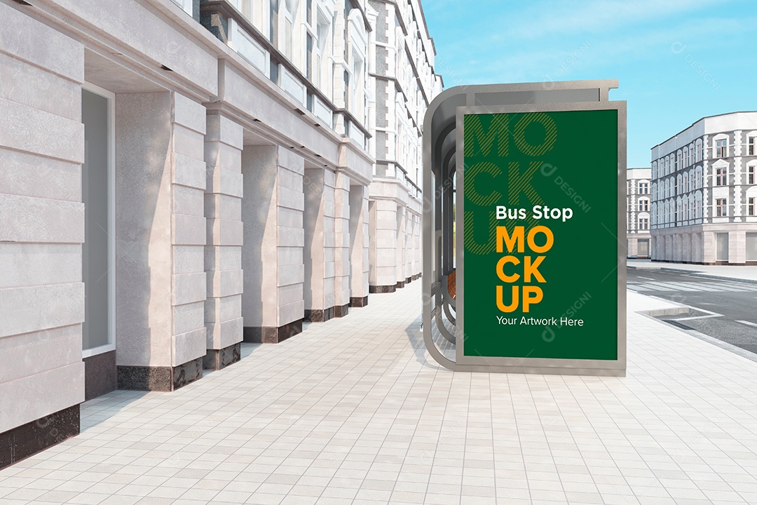 Markup de Ponto de Ônibus PSD Editável