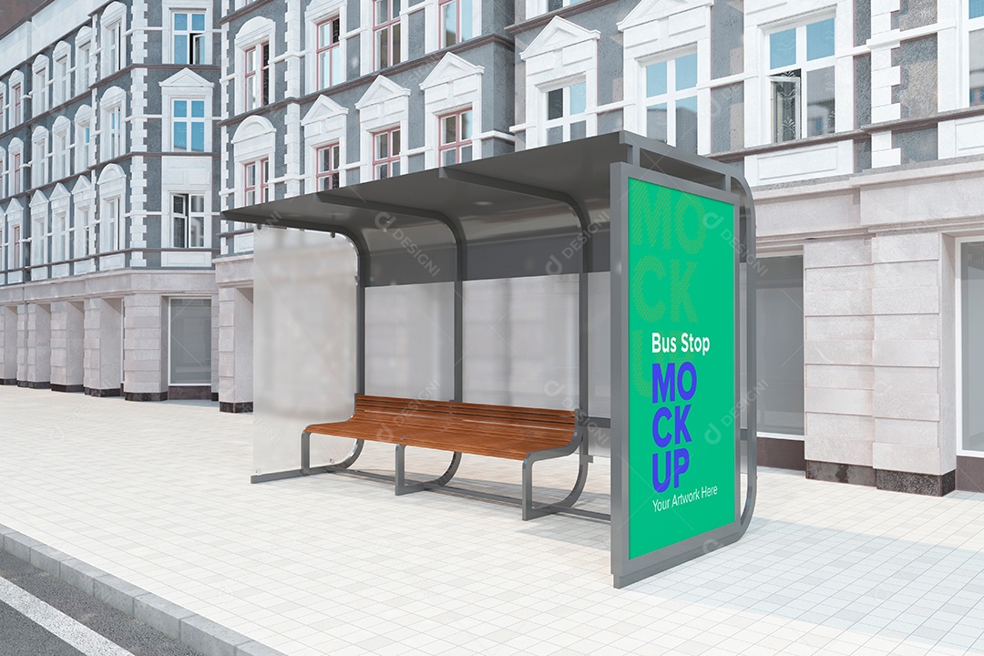 Markup de Ponto de Ônibus PSD Editável