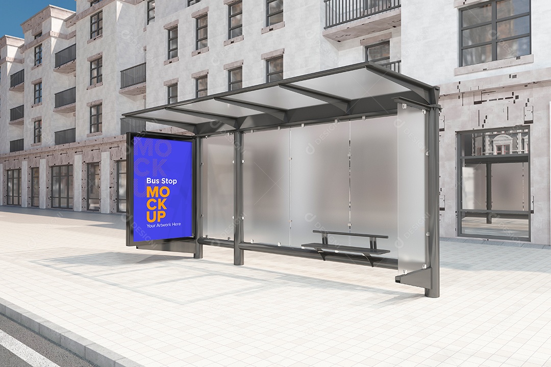 Markup de Ponto de Ônibus PSD Editável