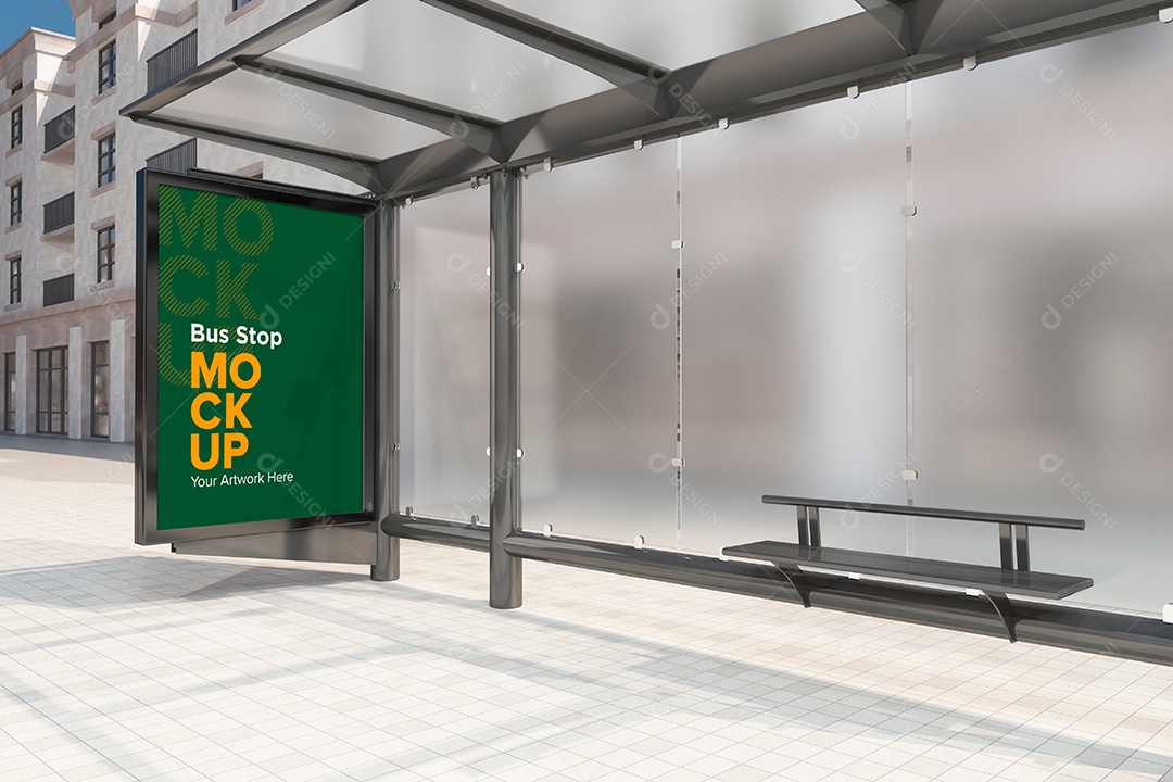 Markup de Ponto de Ônibus PSD Editável