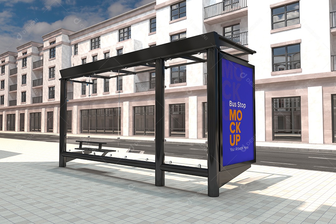 Markup de Ponto de Ônibus PSD Editável