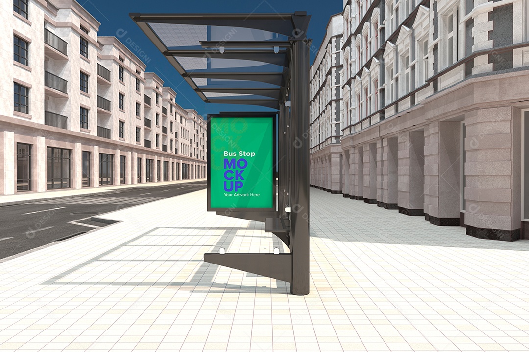 Markup de Ponto de Ônibus PSD Editável