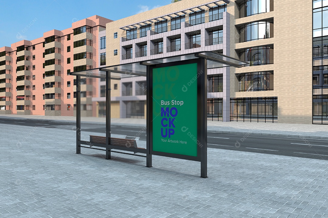 Markup de Ponto de Ônibus PSD Editável