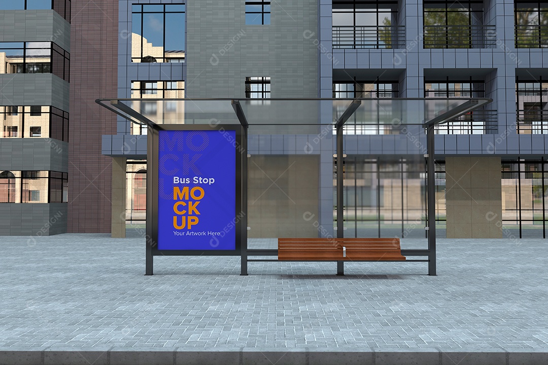 Markup de Ponto de Ônibus PSD Editável