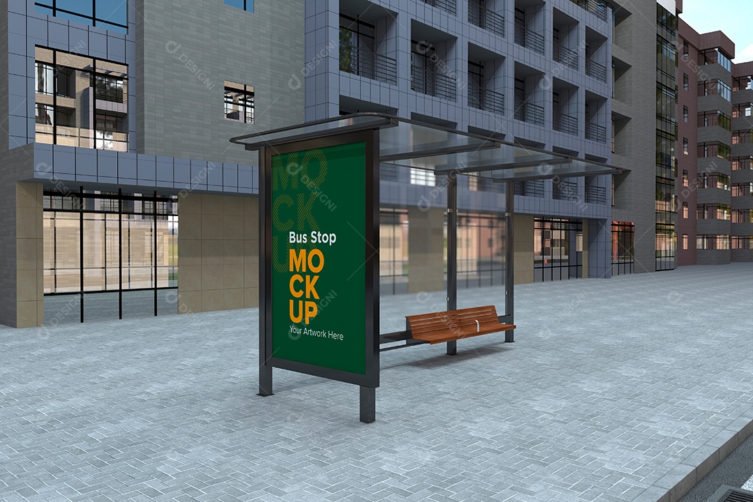 Markup de Ponto de Ônibus PSD Editável