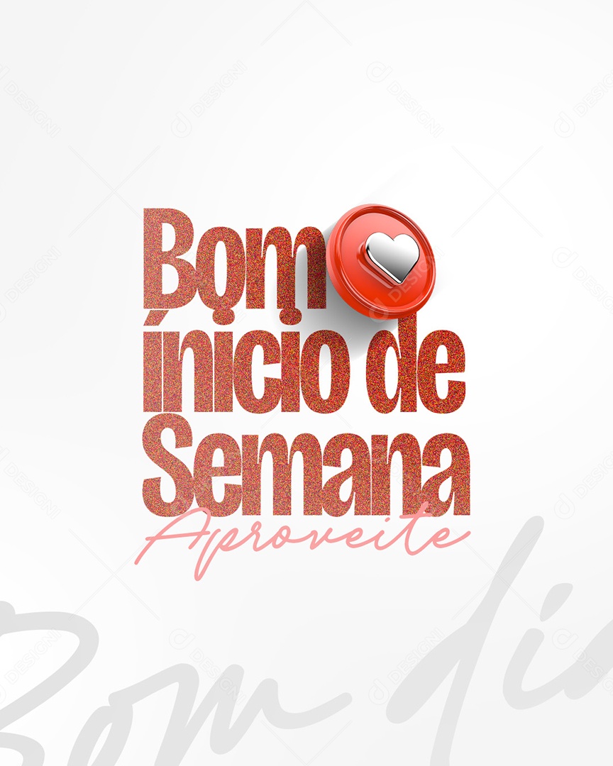 Bom Início de Semana Social Media PSD Editável