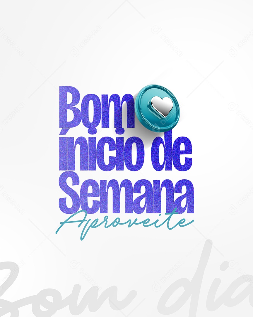 Bom Início de Semana Social Media PSD Editável