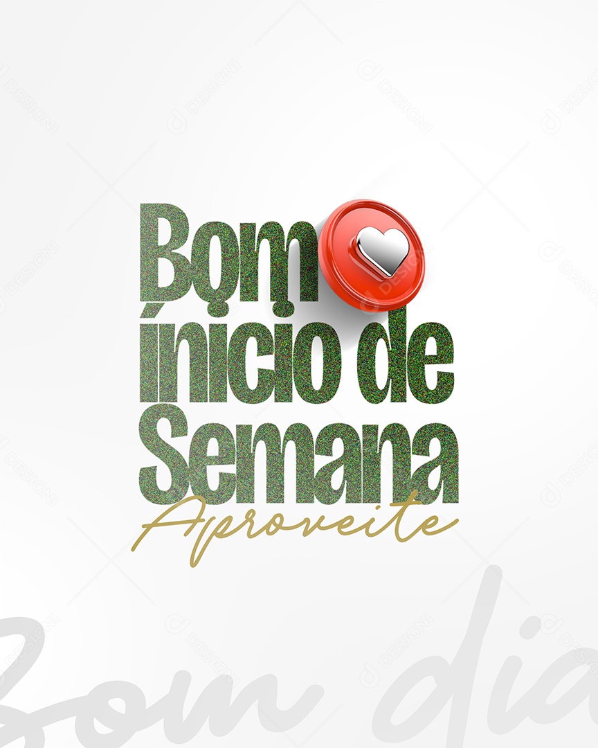 Bom Início de Semana Social Media PSD Editável