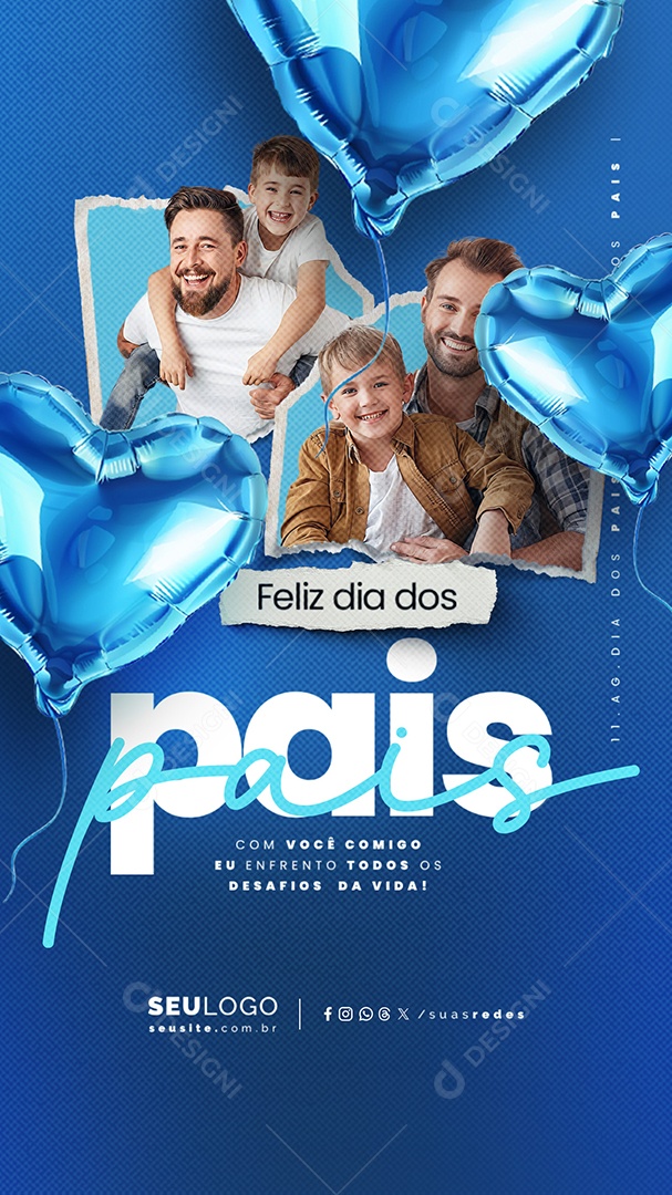 Story Feliz Dia Dos Pais 11 de Agosto Social Media PSD Editável