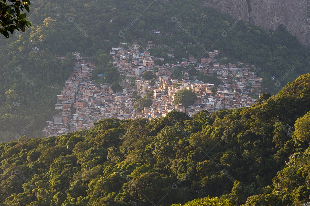 Vista da favela da Rocinha, no Rio de Janeiro.