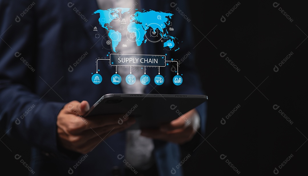 Empresário bem sucedido sobre escritório