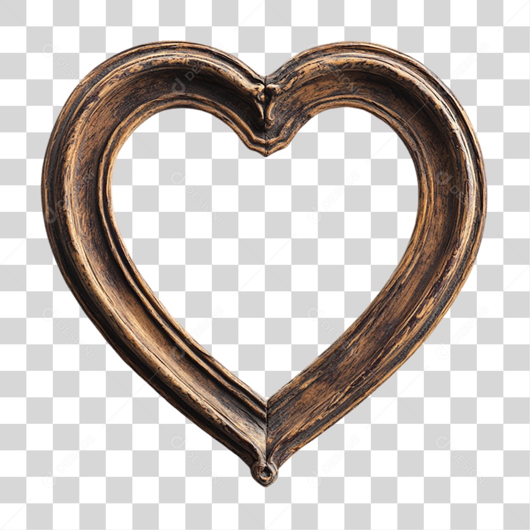 Quadro Moldura Madeira PNG Transparente