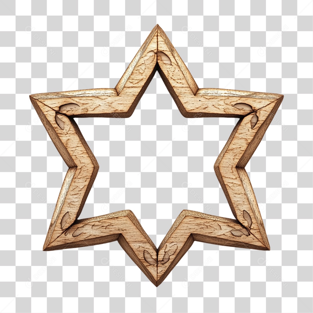 Quadro Moldura Madeira PNG Transparente