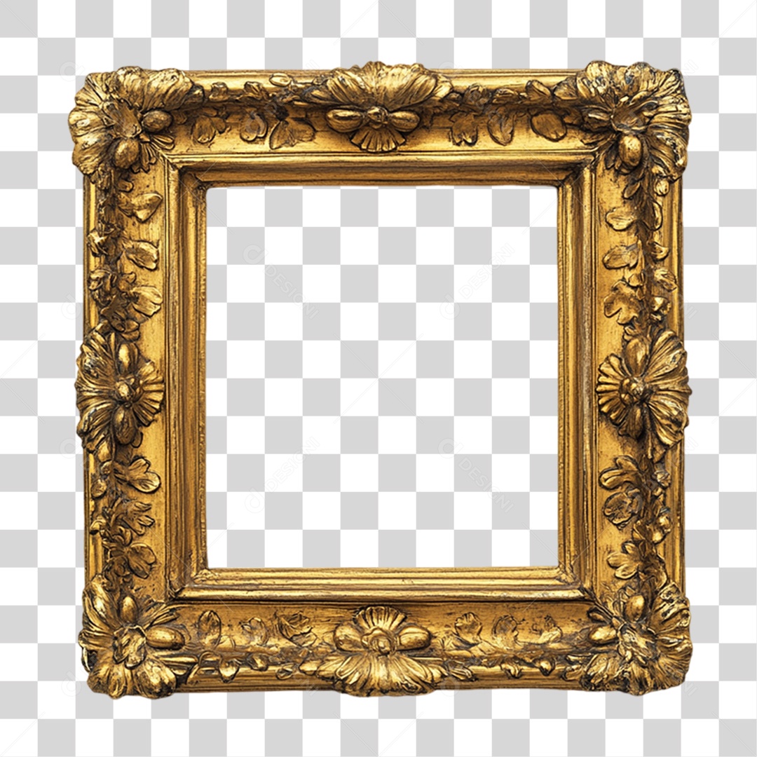 Quadro Moldura PNG Transparente