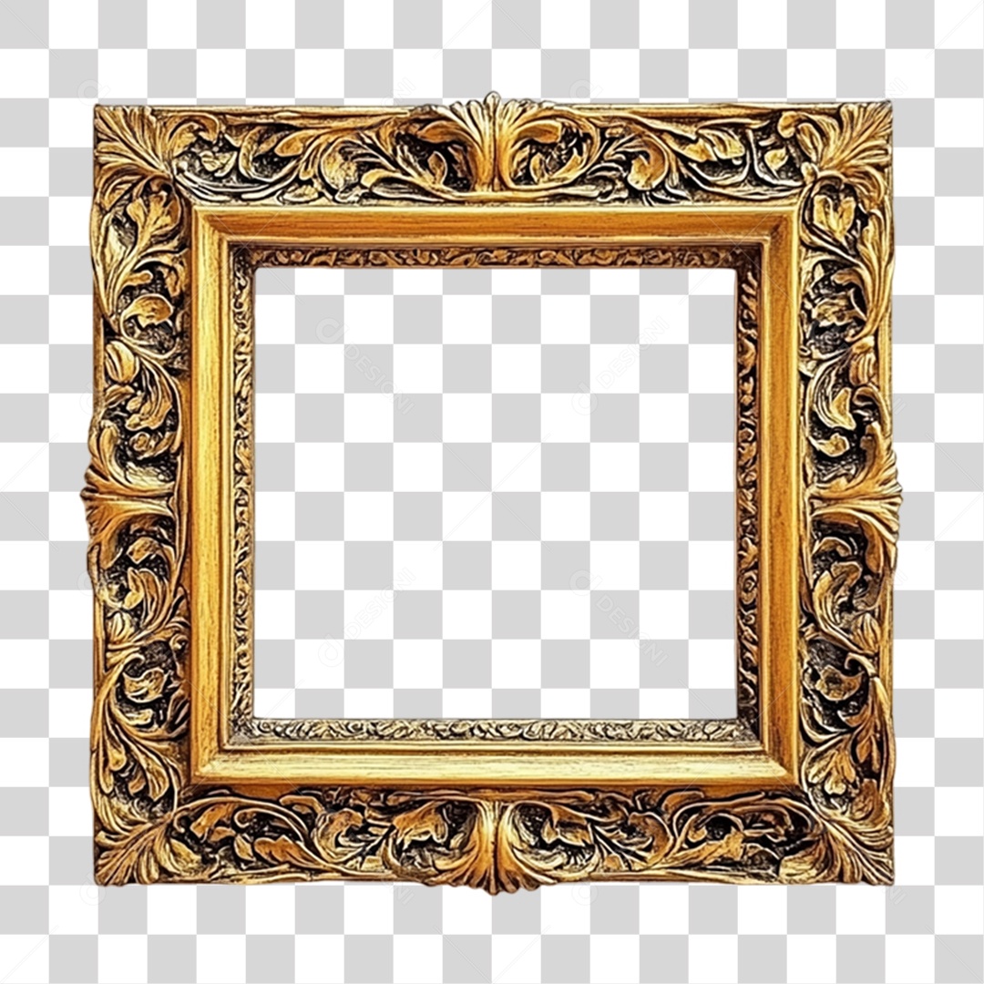 Quadro Moldura PNG Transparente