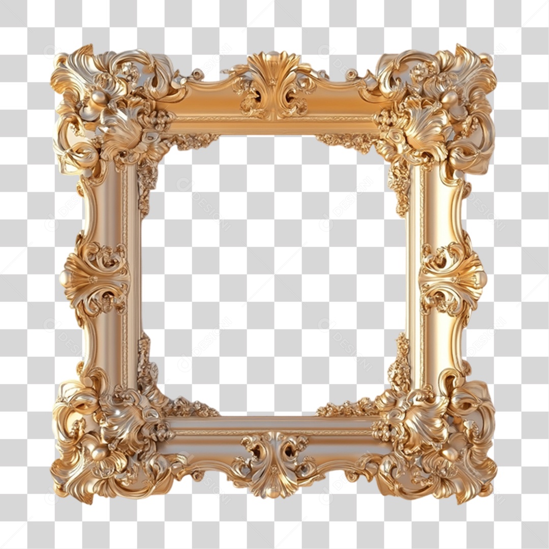 Quadro Moldura PNG Transparente