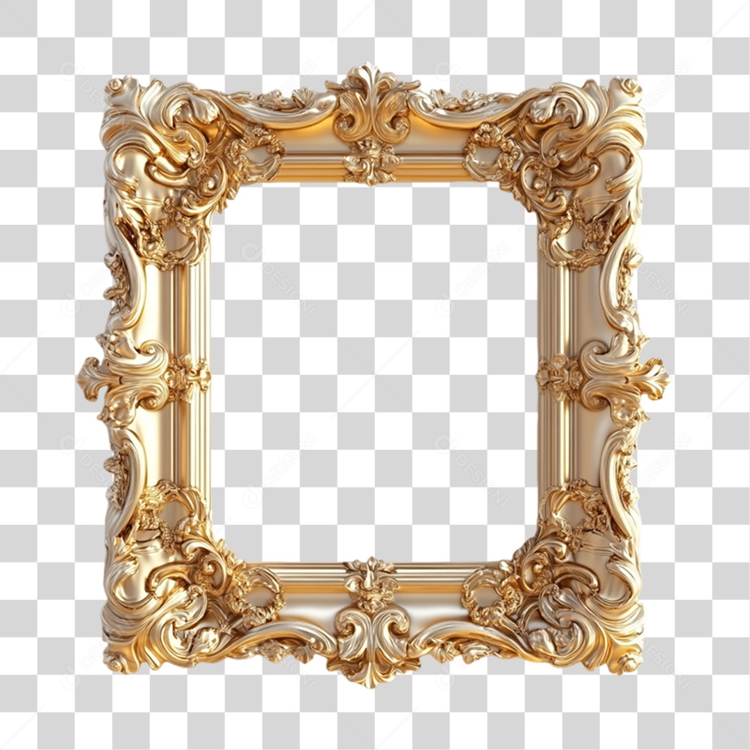 Quadro Moldura PNG Transparente
