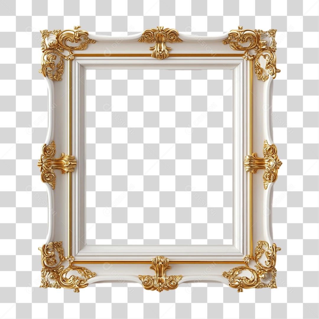 Quadro Moldura PNG Transparente