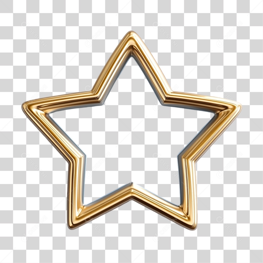 Quadro Estrela Moldura PNG Transparente