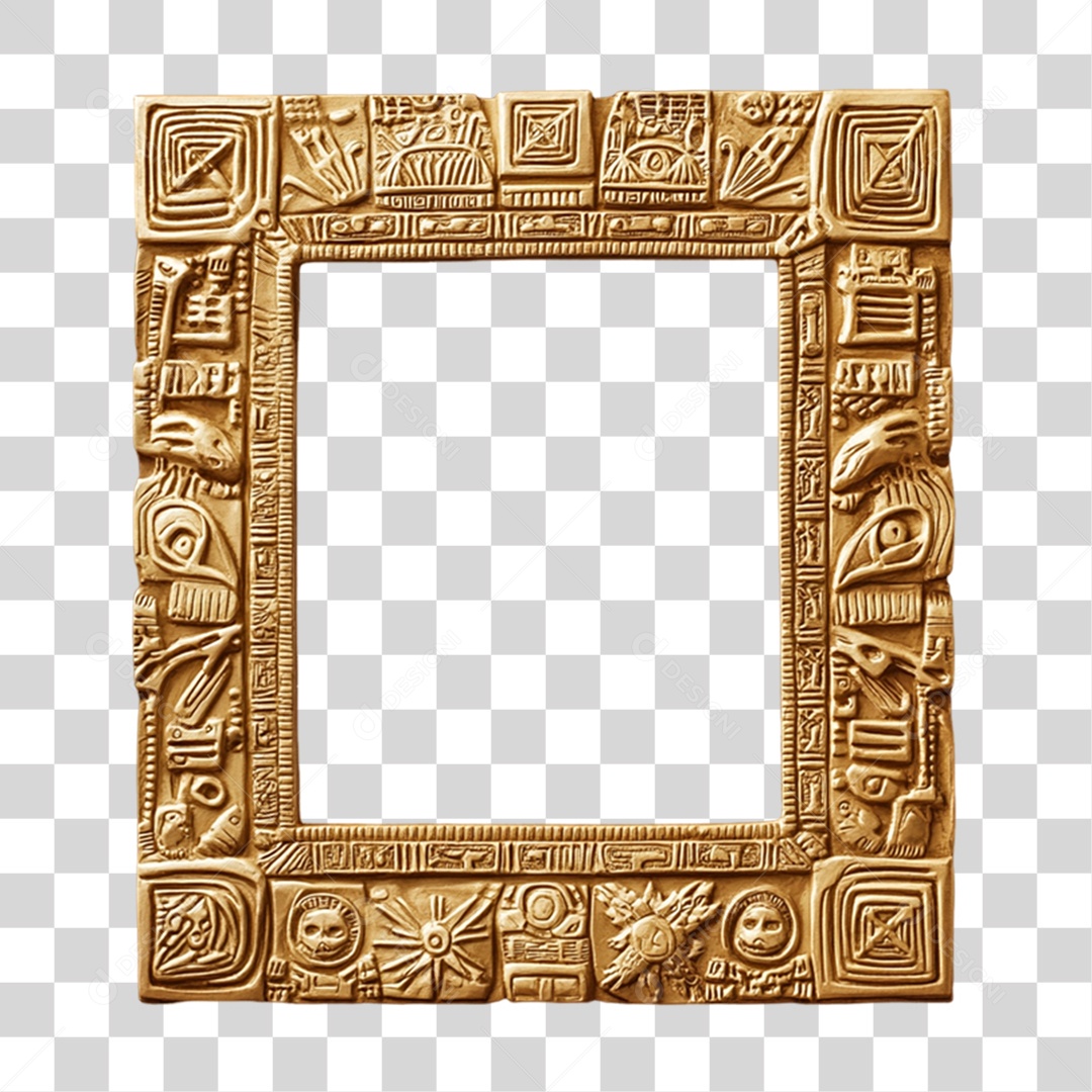 Quadro Moldura PNG Transparente