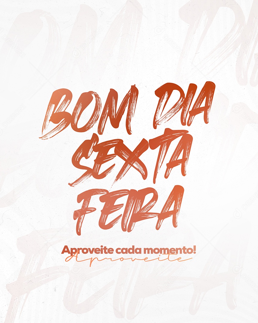 Frase Motivacional Bom Dia Sexta Social Media PSD Editável