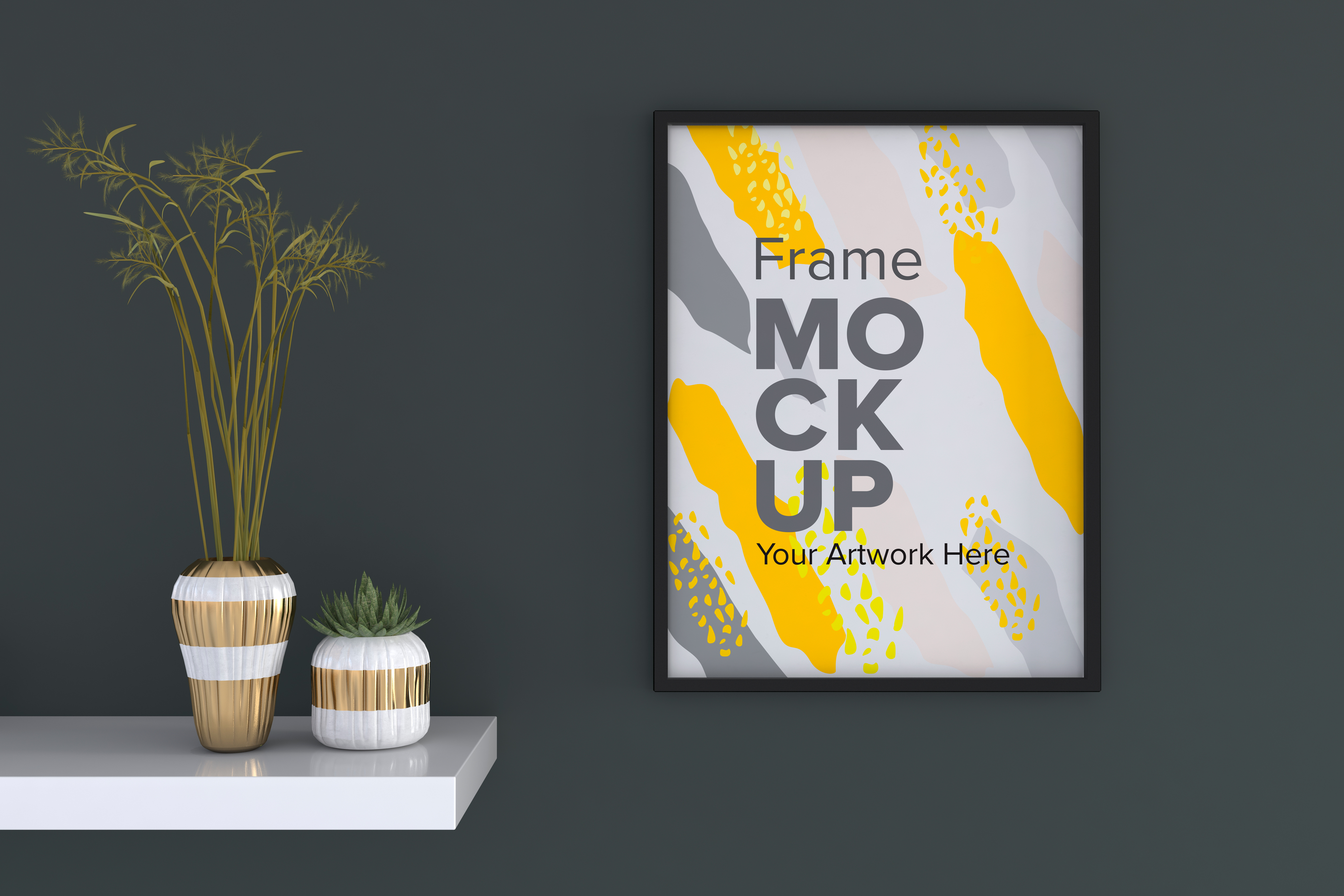 Moldura de Quadro Mockup PSD