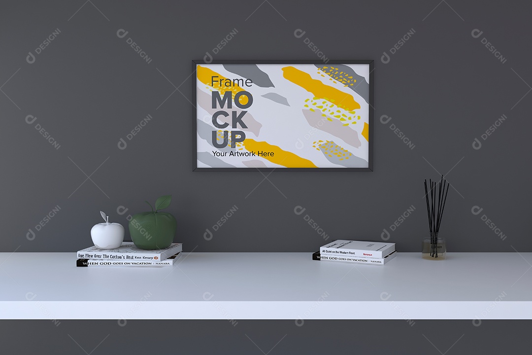 Moldura de Quadro Mockup PSD