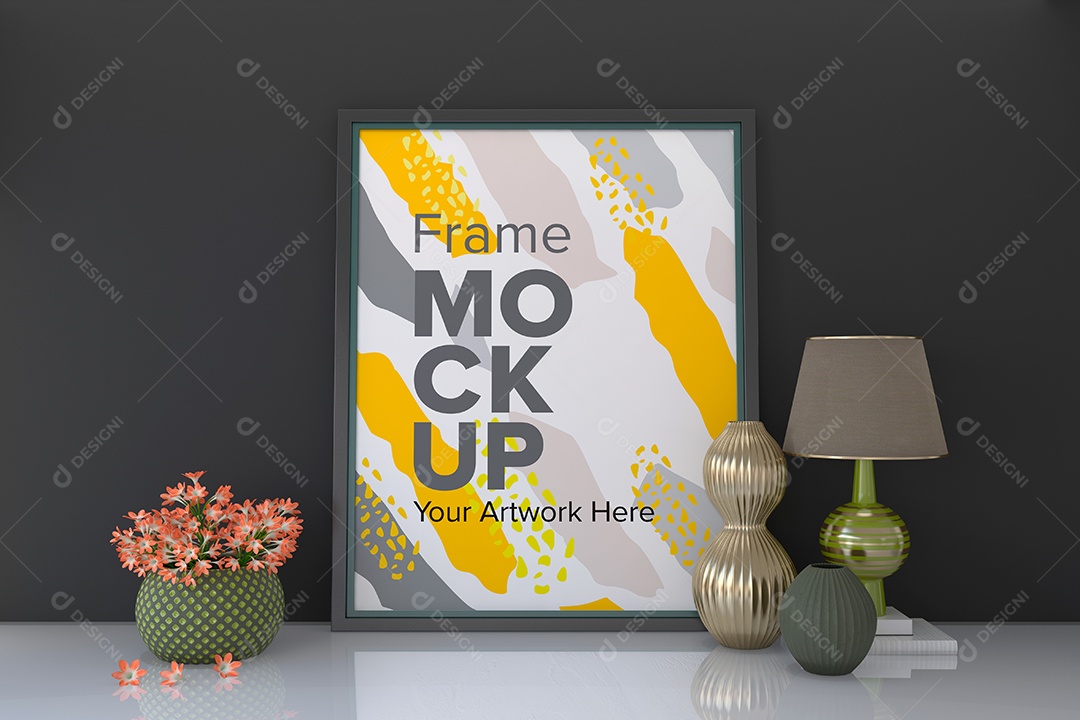 Moldura de Quadro Mockup PSD