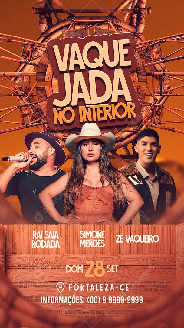 Story Flyer Vaquejada Social Media Editável