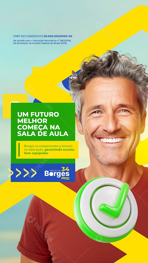 Story Política Prefeito Social Media PSD Editável