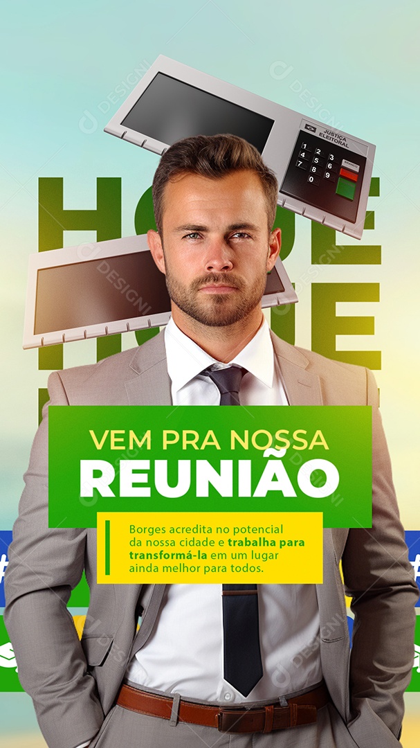 Story Política Prefeito Social Media PSD Editável