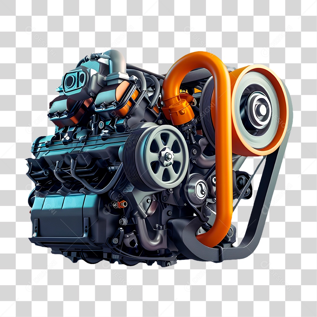 Motor de Carro PNG Transparente