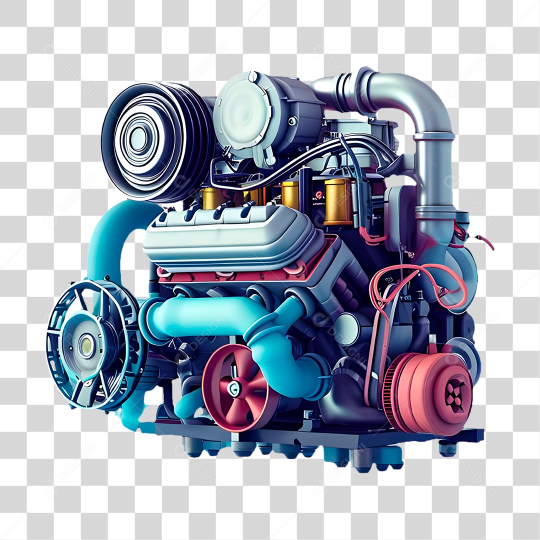 Motor de Carro PNG Transparente