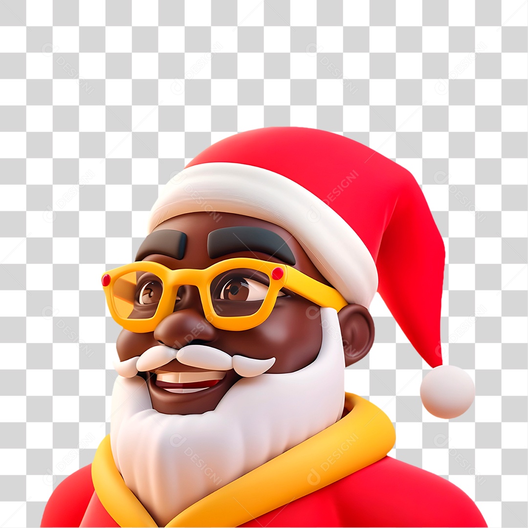 Papai Noel Negro PNG Transparente