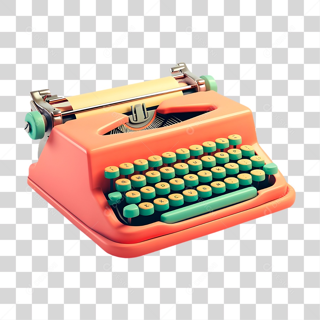 Máquina de Escrever PNG Transparente