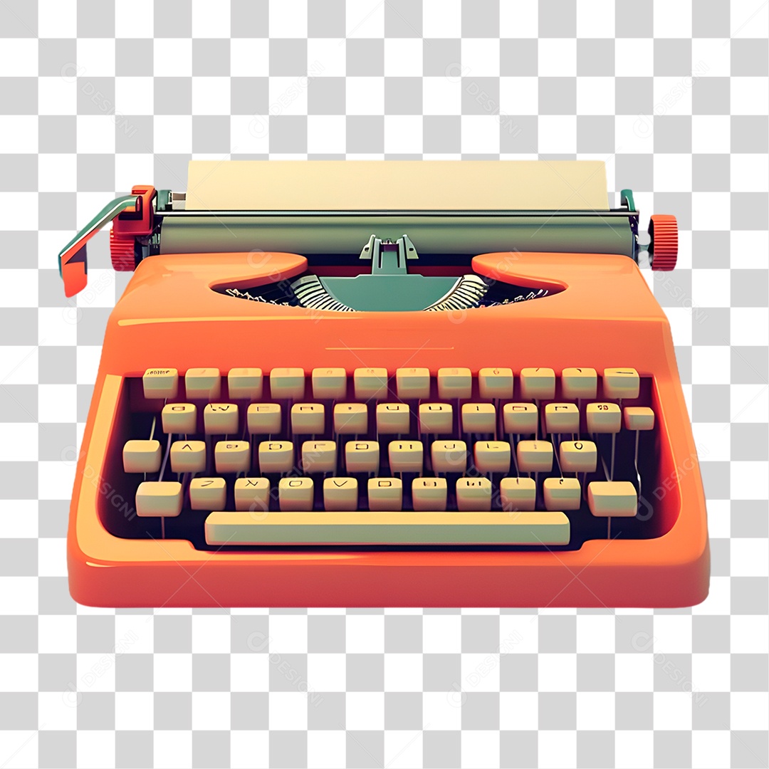 Máquina de Escrever PNG Transparente